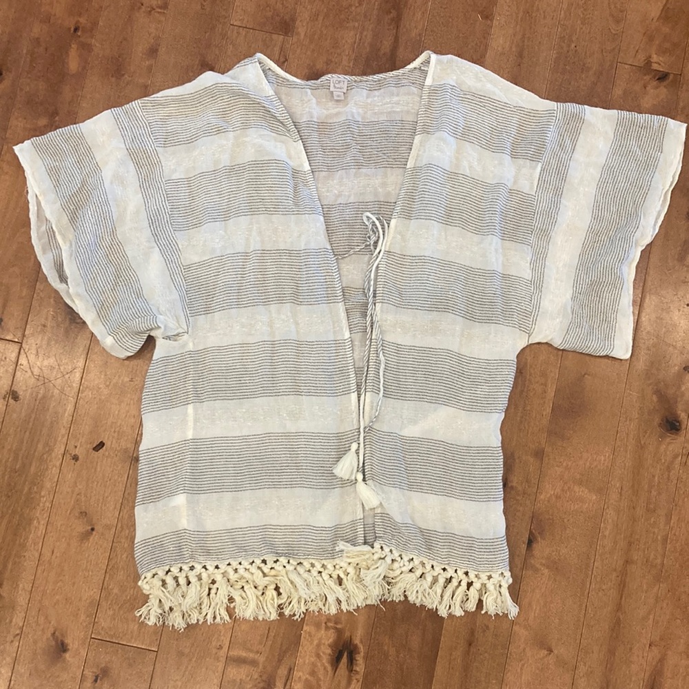 Loft Beach Kimono Sleeve Swim Coverup; Size XS
